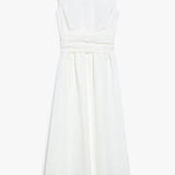 Abito senza spalline in cotone 2515221036 016 MAX MARA WEEKEND Bianco 