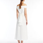 Abito senza spalline in cotone 2515221036 016 MAX MARA WEEKEND Bianco 