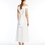 Abito senza spalline in cotone 2515221036 016 MAX MARA WEEKEND Bianco 