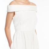 Abito senza spalline in cotone 2515221036 016 MAX MARA WEEKEND Bianco 