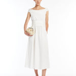Abito senza spalline in cotone 2515221036 016 MAX MARA WEEKEND Bianco 