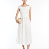 Abito senza spalline in cotone 2515221036 016 MAX MARA WEEKEND Bianco 