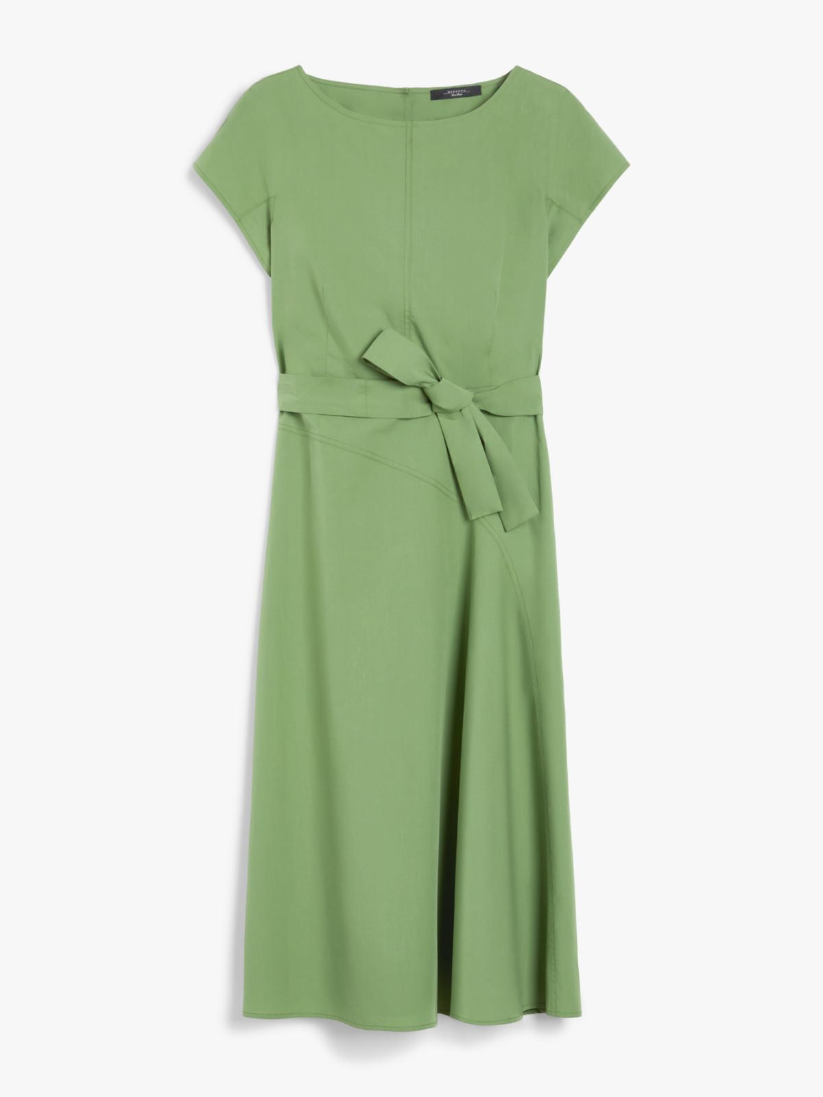 Abito in cotone smanicato 2515221142 007 MAX MARA WEEKEND Verde 