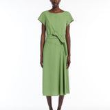 Abito in cotone smanicato 2515221142 007 MAX MARA WEEKEND Verde 