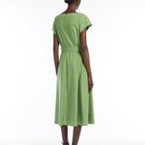 Abito in cotone smanicato 2515221142 007 MAX MARA WEEKEND Verde 
