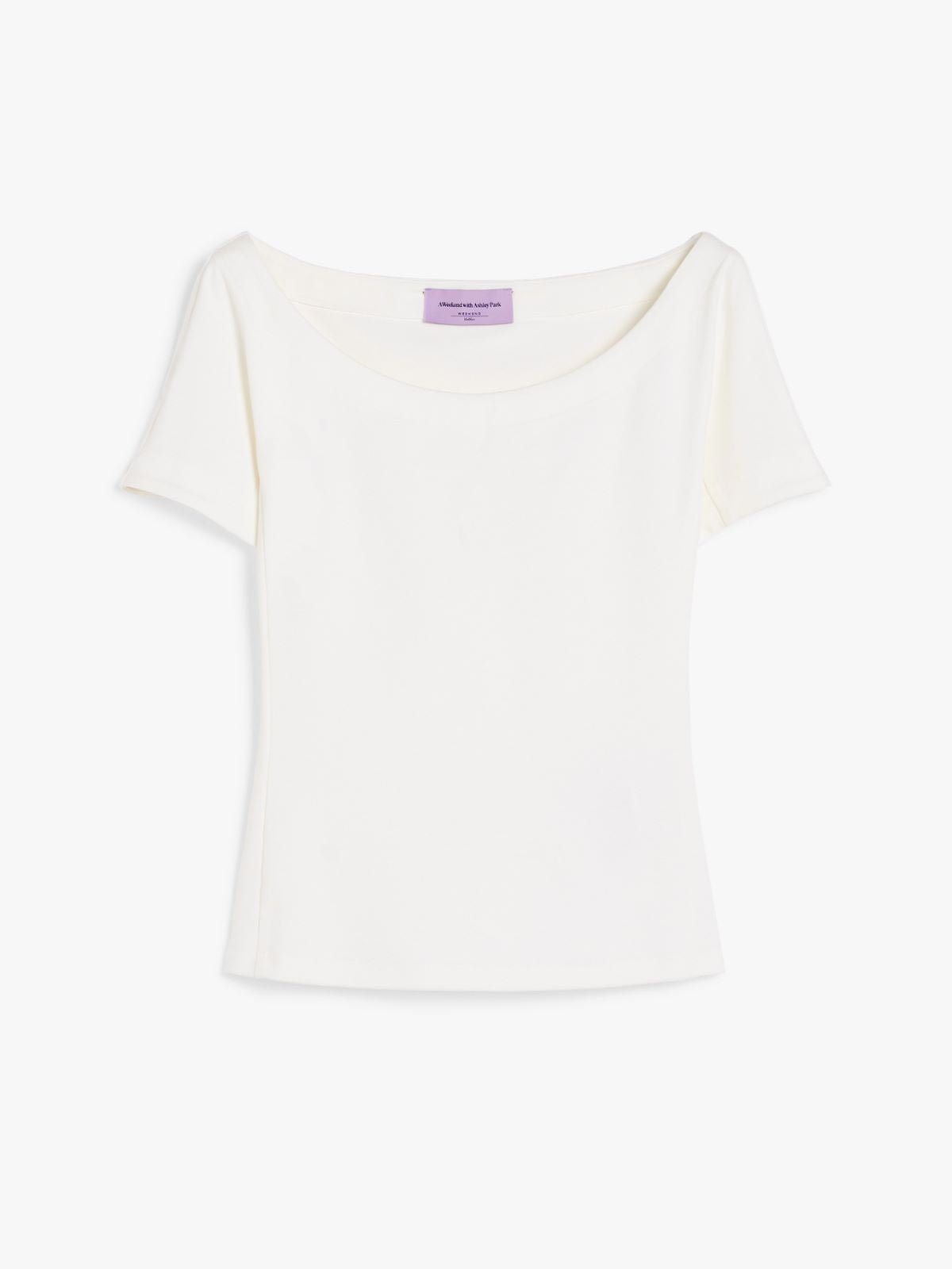 Top in jersey 251594101 004 MAX MARA WEEKEND Avorio 