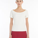 Top in jersey 251594101 004 MAX MARA WEEKEND Avorio 