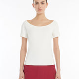 Top in jersey 251594101 004 MAX MARA WEEKEND Avorio 