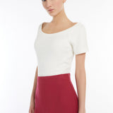 Top in jersey 251594101 004 MAX MARA WEEKEND Avorio 