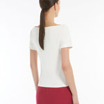 Top in jersey 251594101 004 MAX MARA WEEKEND Avorio 