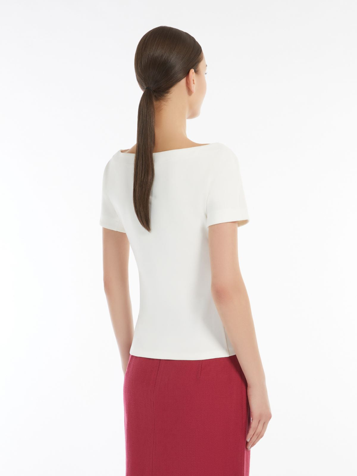 Top in jersey 251594101 004 MAX MARA WEEKEND Avorio 