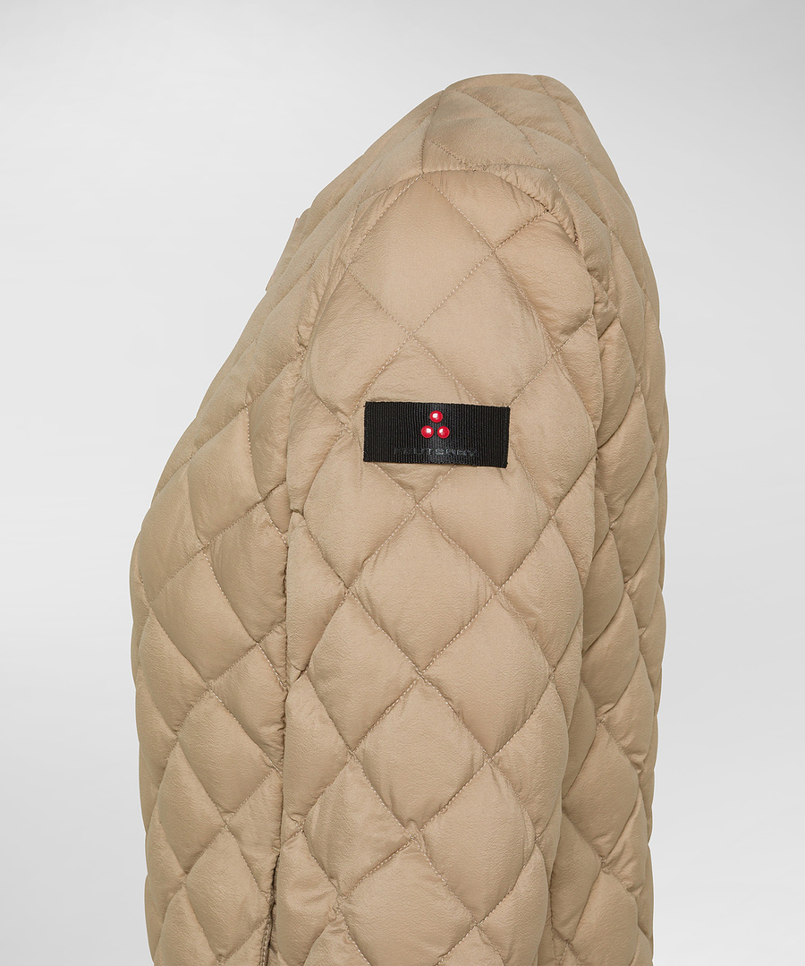 Piumino con trapuntatura a rombi PED5326 01181974 802 PEUTEREY Beige 