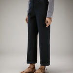 Pantalone in gabardina di cotone elasticizzata PED5344 99011950 215 PEUTEREY Blue 