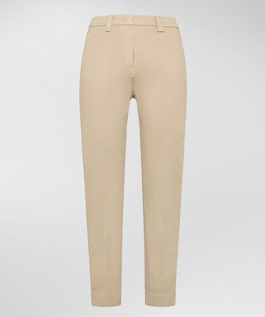 Pantalone chino in cotone stretch PED5345 99011950 802 PEUTEREY Sesamo 