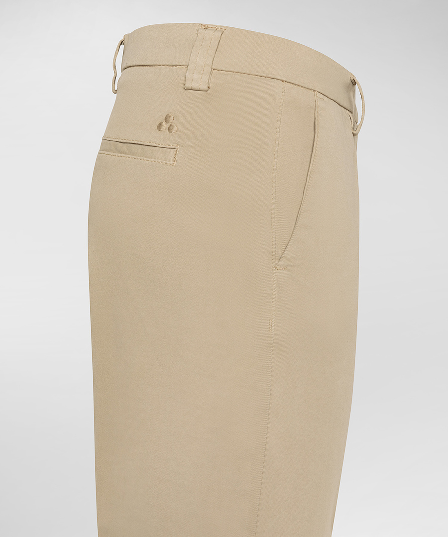Pantalone chino in cotone stretch PED5345 99011950 802 PEUTEREY Sesamo 