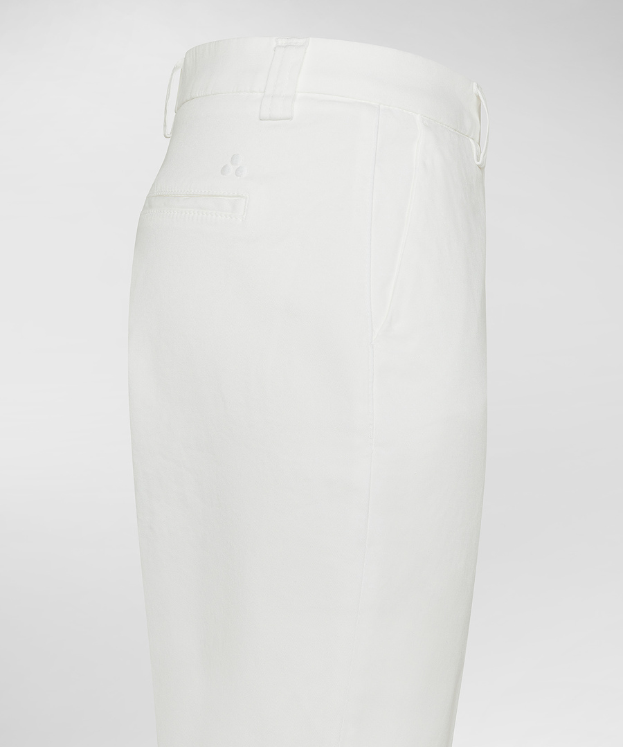 Pantalone chino in cotone stretch PED5345 99011950 BIA PEUTEREY White 