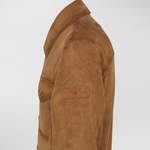 Giacca camicia in suede effetto used PEU5415 99012295 466 PEUTEREY Chipmunk 