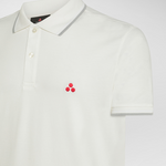 Polo in piquè di cotone stretch PEU5468 99011991 730 PEUTEREY Papiro 