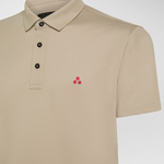 Polo in piquè di cotone stretch PEU5471 99012182 859 PEUTEREY Amaretto 