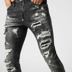 Jeans slim fit effetto used MDT4011 PDE004N 02 02RX PHILIPP PLEIN Riot black 