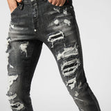 Jeans slim fit effetto used MDT4011 PDE004N 02 02RX PHILIPP PLEIN Riot black 