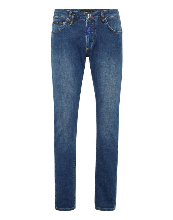 Jeans slim fit stone washed MDT4011 PDE004N 02 08HS PHILIPP PLEIN Blue shark 