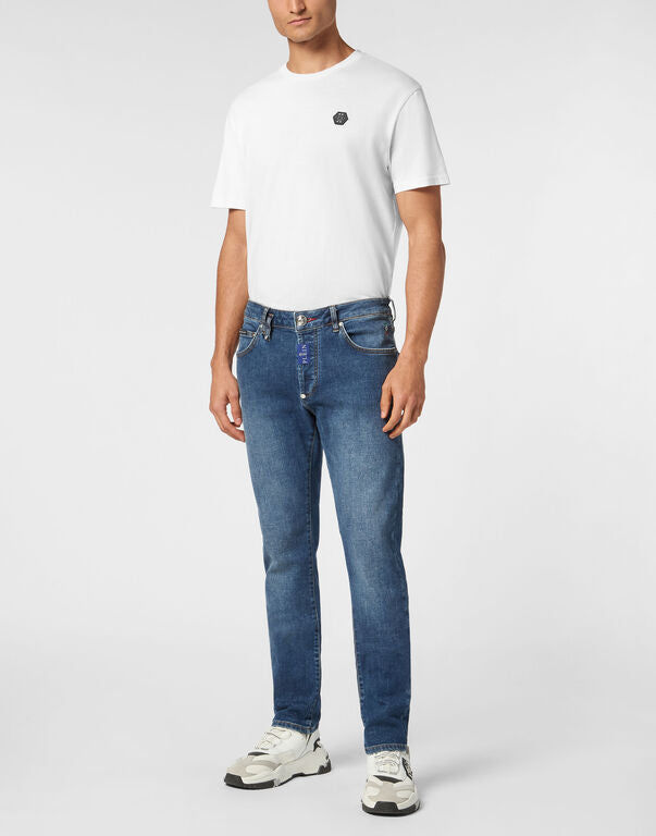 Jeans slim fit stone washed MDT4011 PDE004N 02 08HS PHILIPP PLEIN Blue shark 