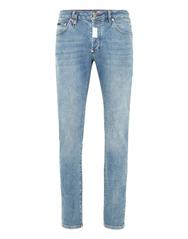 Jeans slim fit bleached MDT4011 PDE004N 02 13MI PHILIPP PLEIN Saltnpepa 