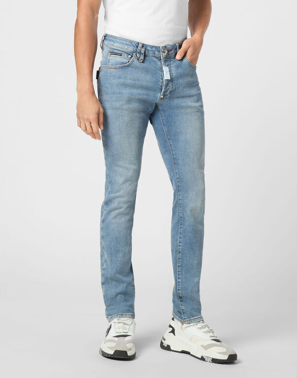 Jeans slim fit bleached MDT4011 PDE004N 02 13MI PHILIPP PLEIN Saltnpepa 