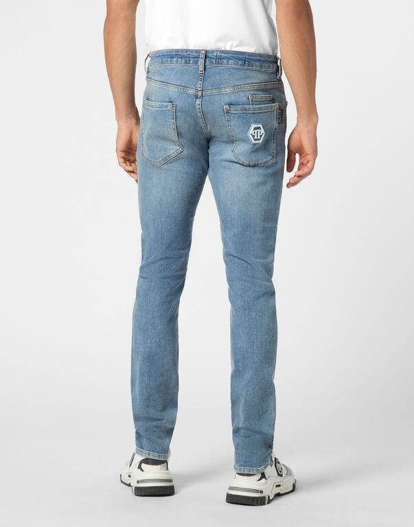 Jeans slim fit bleached MDT4011 PDE004N 02 13MI PHILIPP PLEIN Saltnpepa 