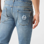 Jeans slim fit bleached MDT4011 PDE004N 02 13MI PHILIPP PLEIN Saltnpepa 