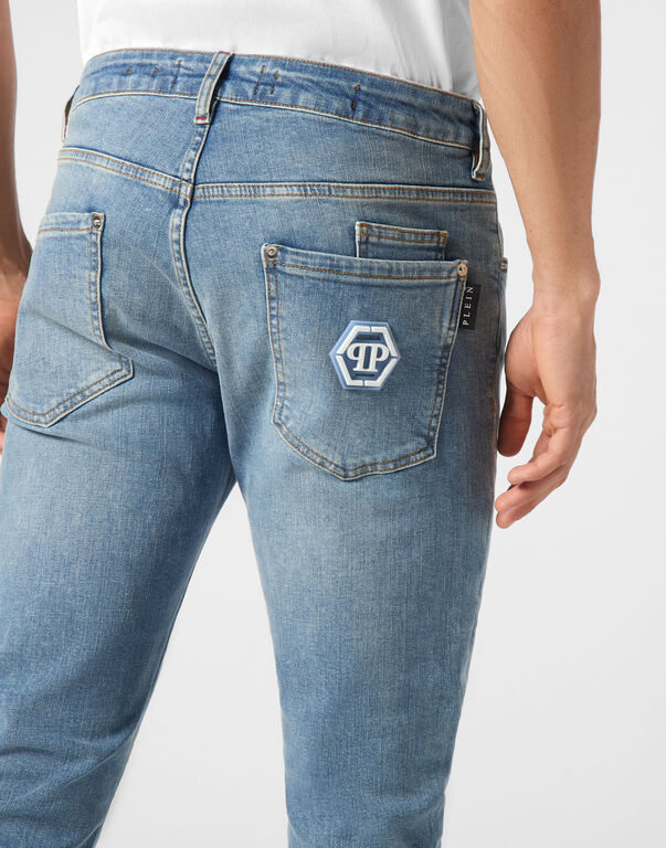 Jeans slim fit bleached MDT4011 PDE004N 02 13MI PHILIPP PLEIN Saltnpepa 