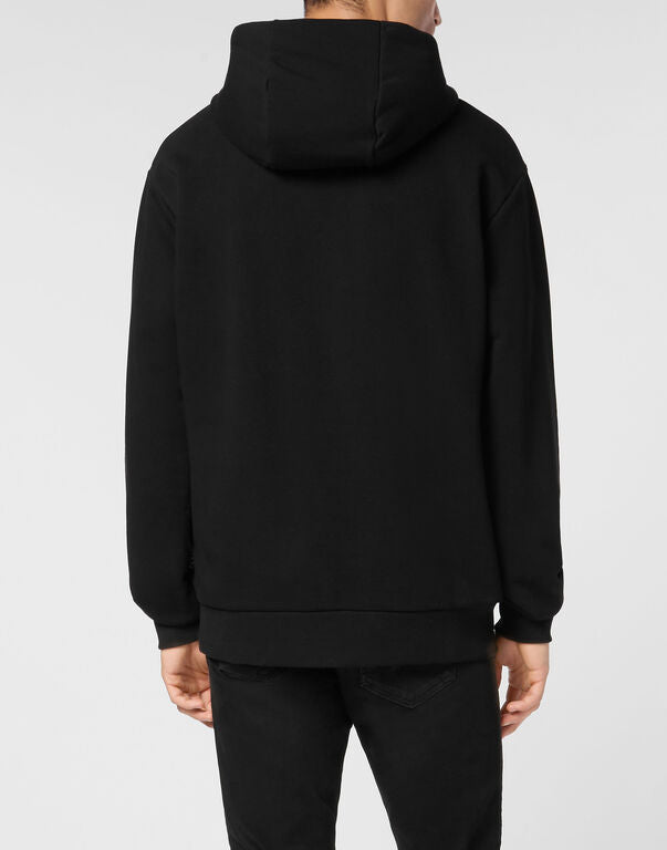 Felpa con cappuccio MJB3616 PTE003N 0202 PHILIPP PLEIN Black/black 