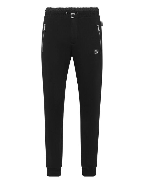 Jogger in jersey di cotone MJT2523 PTE003N 02 PHILIPP PLEIN Black 