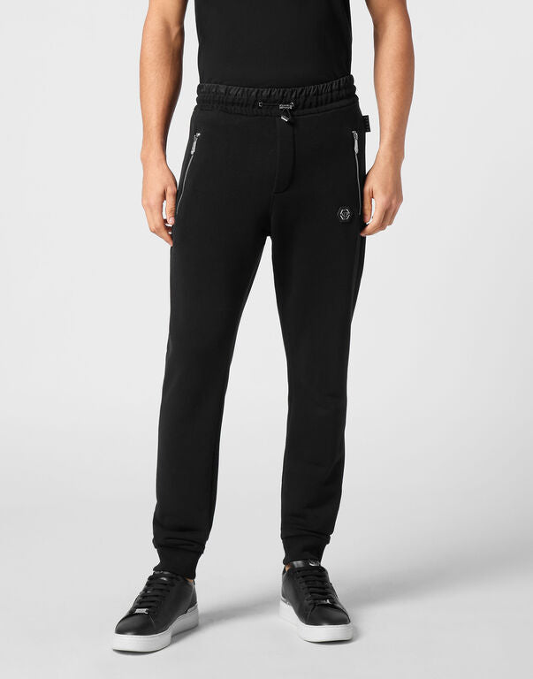 Jogger in jersey di cotone MJT2523 PTE003N 02 PHILIPP PLEIN Black 