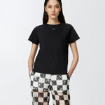 T-shirt mini logo 100373A228 Z99 PINKO Nero 
