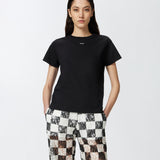 T-shirt mini logo 100373A228 Z99 PINKO Nero 
