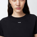 T-shirt mini logo 100373A228 Z99 PINKO Nero 