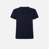 T-Shirt con ricamo logo 100535A2G7 G1A PINKO Blu abisso 
