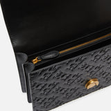 Borsa Love Bag a tracolla in pelle con logo 100941A1YB Z99Q PINKO Nero-antique gold 