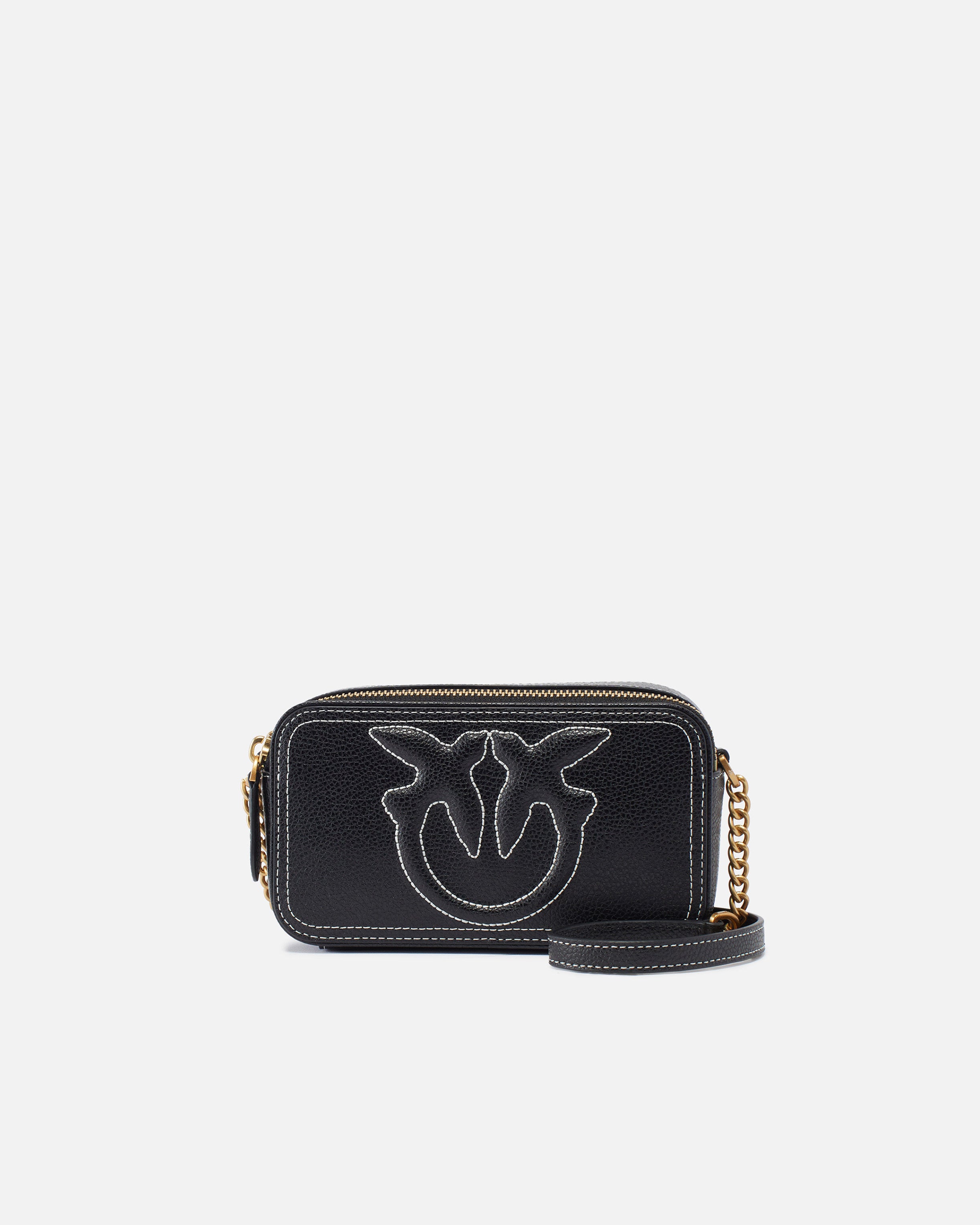 Borsa a tracolla 103799A1LF Z99Q PINKO Nero-antique gold 
