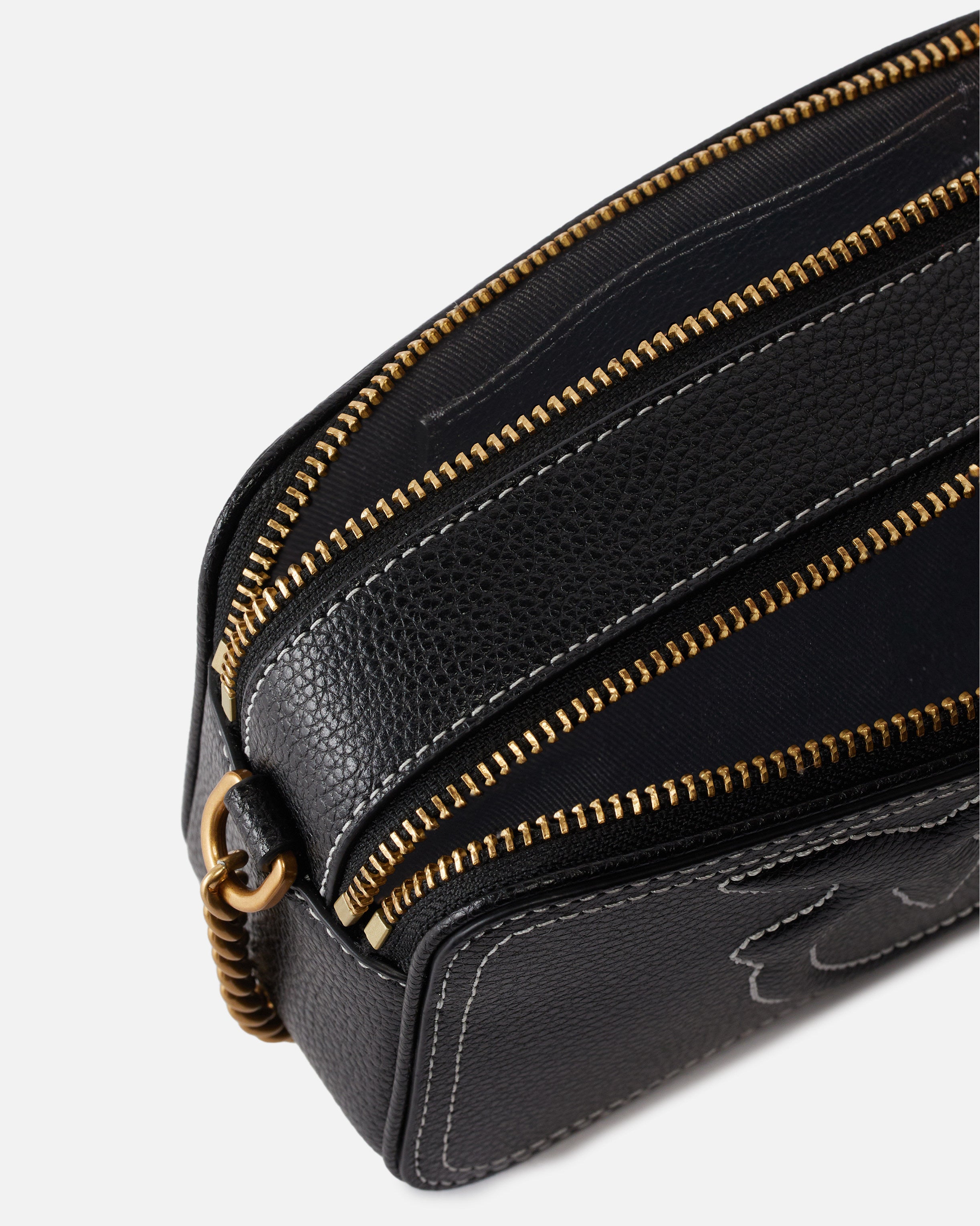 Borsa a tracolla 103799A1LF Z99Q PINKO Nero-antique gold 