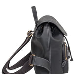 Zainetto multitasche in pelle bottalata 104351A1LF Z99Q PINKO Nero-antique gold 