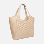 Borsa shopper in tessuto riciclato trapunta puzzle 104536A1EU C50Q PINKO Begie-grigio fumo antique 