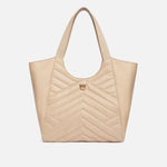 Borsa shopper in tessuto riciclato trapunta puzzle 104536A1EU C50Q PINKO Begie-grigio fumo antique 