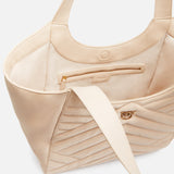 Borsa shopper in tessuto riciclato trapunta puzzle 104536A1EU C50Q PINKO Begie-grigio fumo antique 