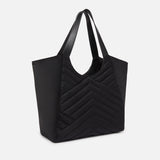 Borsa shopper in tessuto riciclato trapunta puzzle 104536A1EU Z99Q PINKO Nero-antique gold 