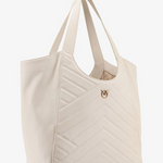 Borsa in pelle 104536A2AO Z14Q PINKO Bianco seta-antique gold 