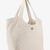 Borsa in pelle 104536A2AO Z14Q PINKO Bianco seta-antique gold 