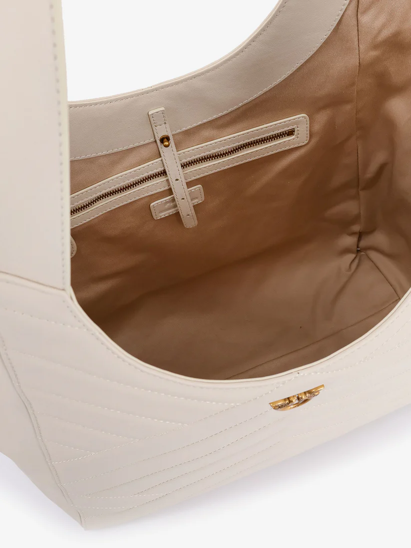 Borsa in pelle 104536A2AO Z14Q PINKO Bianco seta-antique gold 